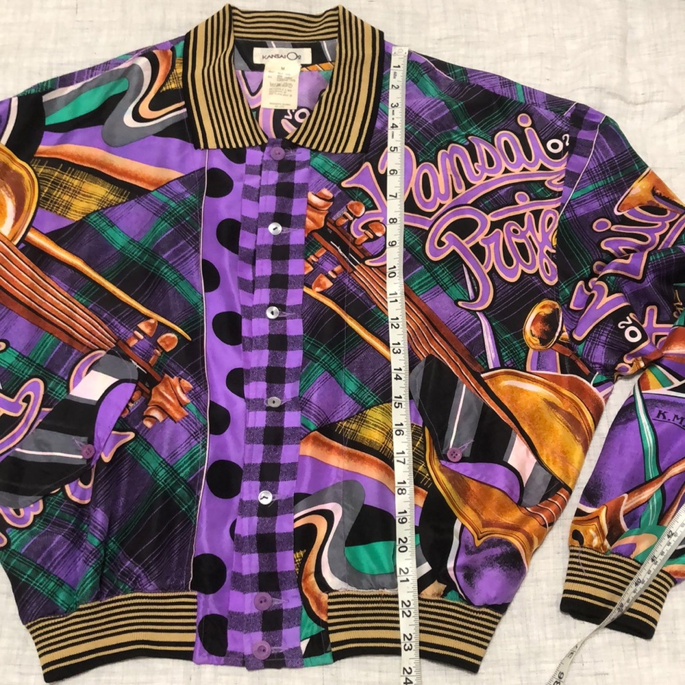 Vintage Kansai O2 silk bomber jacket - Picture 9 of 9
